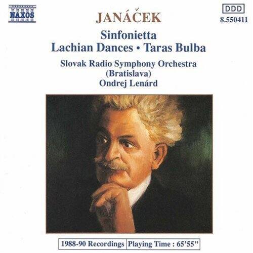 JANÁČEK  
Sinfonietta  
Lachian Dances • Taras Bulba  
Slovak Radio Symphony Orchestra (Bratislava)  
Ondrej Lenárd  

1988-90 Recordings  
Playing Time: 65'55"  

8.550411  
DDD
