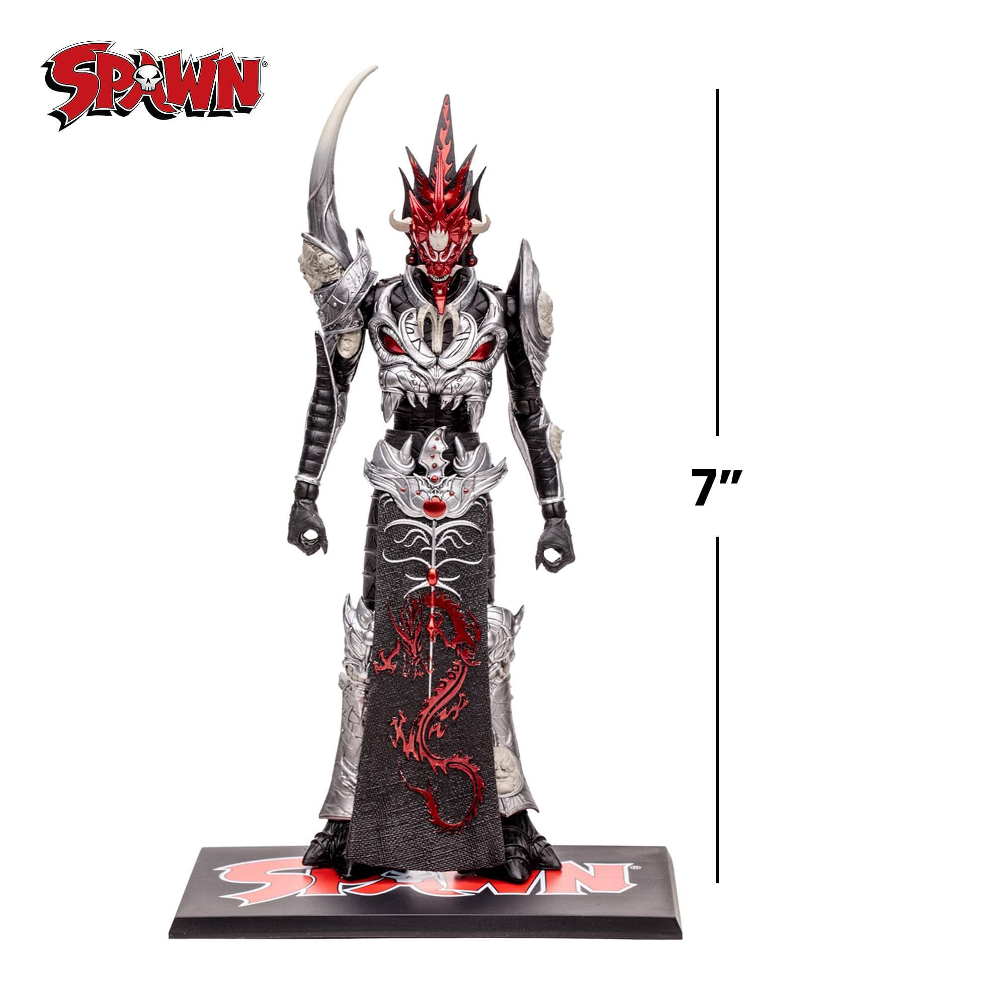 Alt View 1. McFarlane Toys - Spawn Universe Action Figure | Mandarin Spawn BW Accent Edition - Black.
