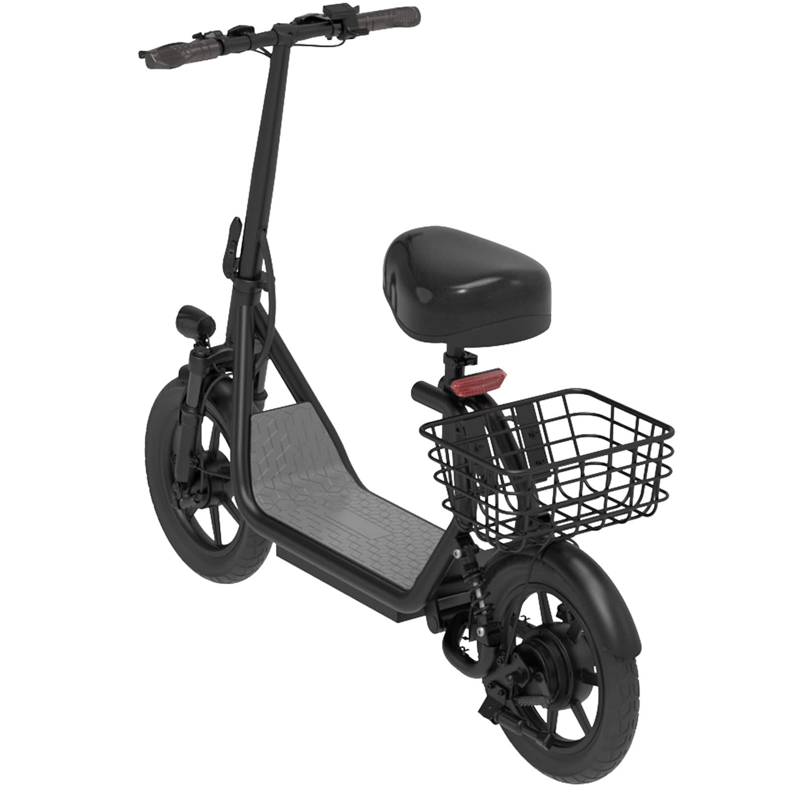 Back. HiBoy - U2 Electric Scooter with Seat w/ 25 mi Max Operating Range & 20 mph Max Speed - Black.