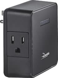 Rocketfish 2 Outlet Wall Tap Surge Protector Black