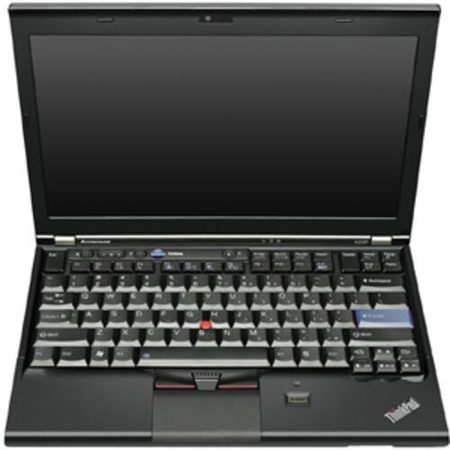 Front Standard. Lenovo - 12.5" ThinkPad Notebook - 4 GB Memory - 320 GB Hard Drive - Black.
