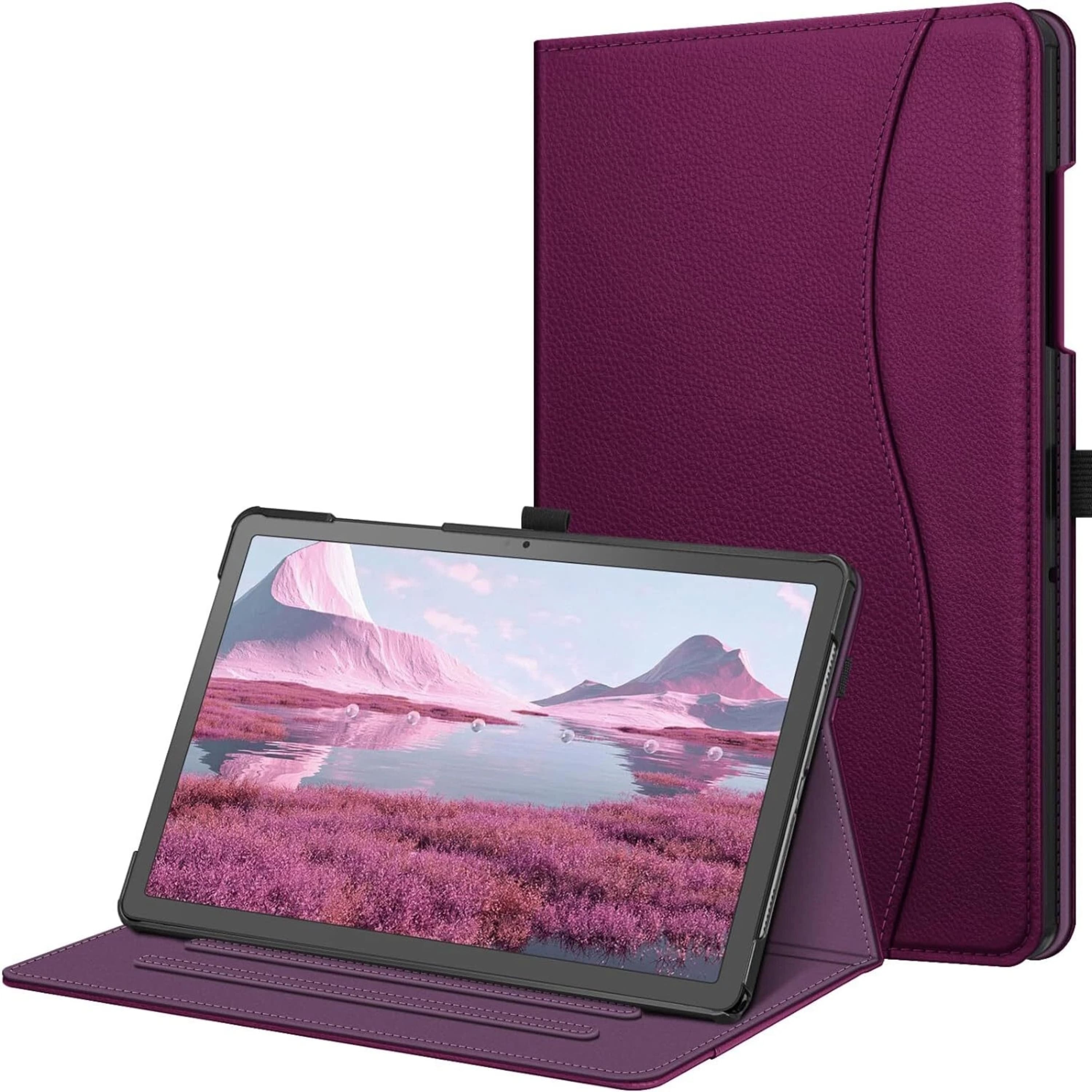 Front. Kitcheniva - Multi Angle Stand Protective Case Cover For 11'' Samsung Galaxy Tab A9+ Purple - Purple.