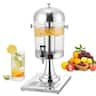 VEVOR - Beverage Dispenser, 2.1 Gallon Drink Dispenser for Parties, Stainless Steel + Plastic Juice Dispensers - Stainless Steel Silver