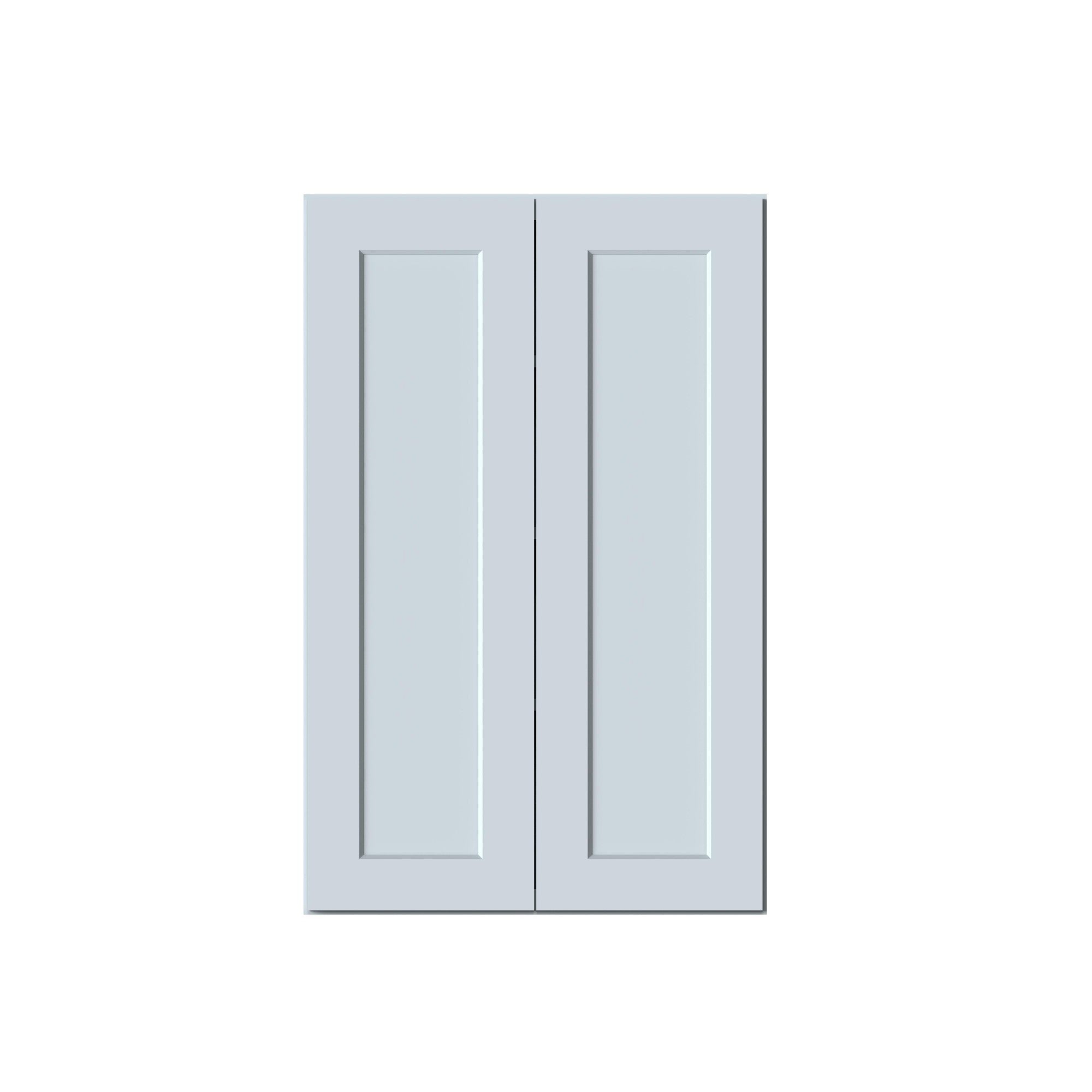 Boyel Living - 27in.W x12in.D x42in.H WALL CABINET Fully assembled Cabinet With Two HDF Doors - Gray