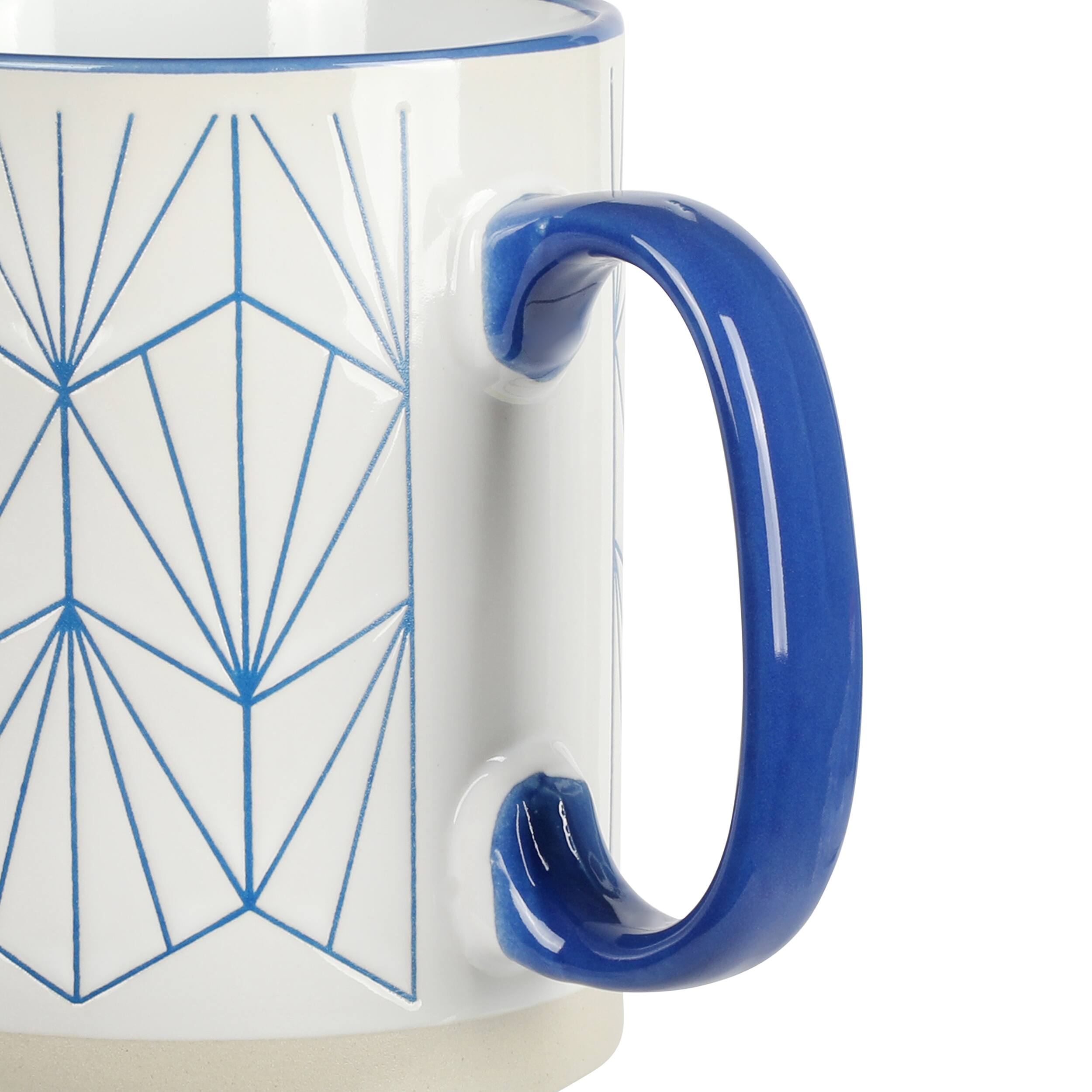 Alt View 2. Mr. Coffee - Mr. Coffee Parkmill 17oz 4 Piece Stoneware Coffee Mug Set in Assorted Designs - Assorted.