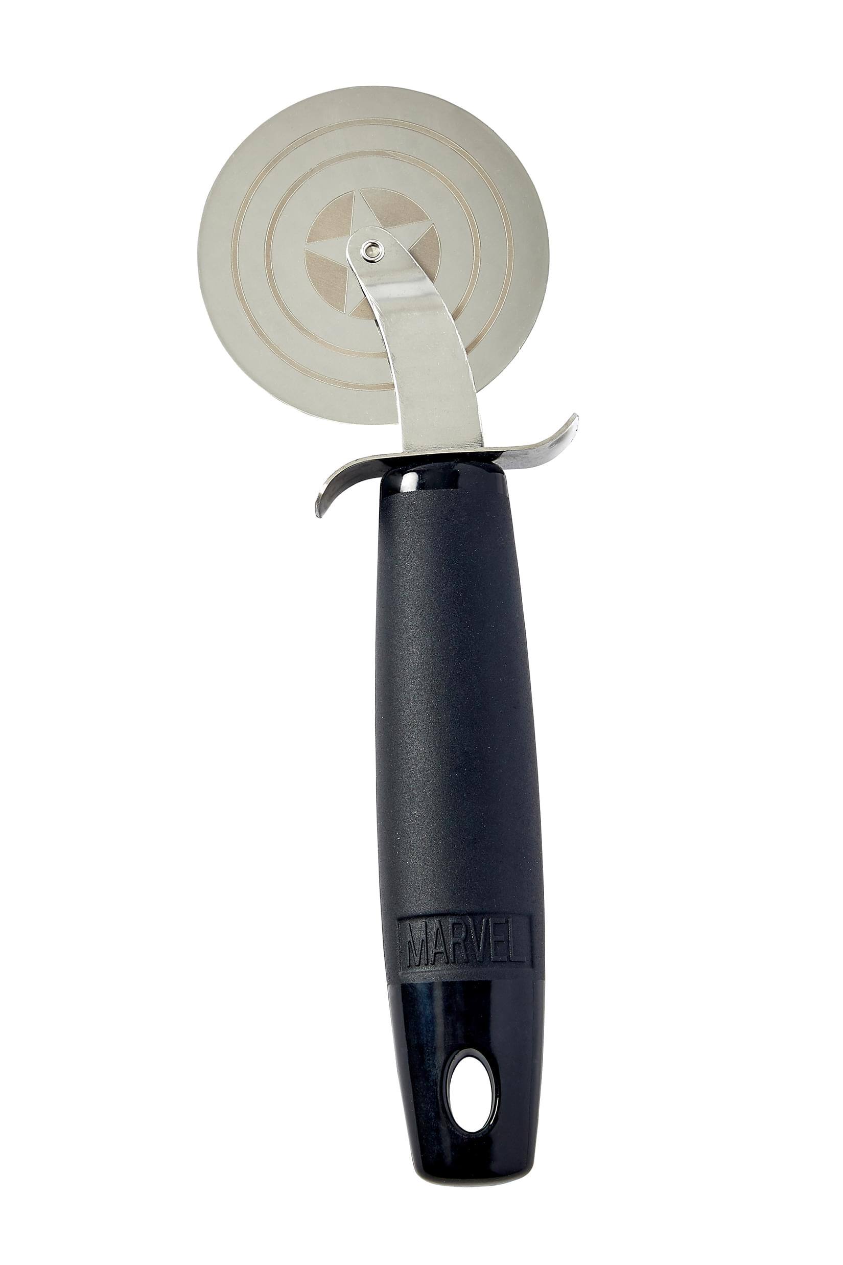 Front. Marvel - Marvel's Captain America Shield Pizza Cutter - Red/White.