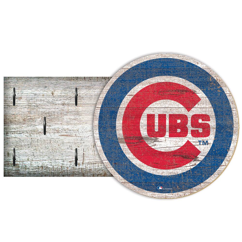 Chicago Cubs 6" x 12" Mounted Key Holder