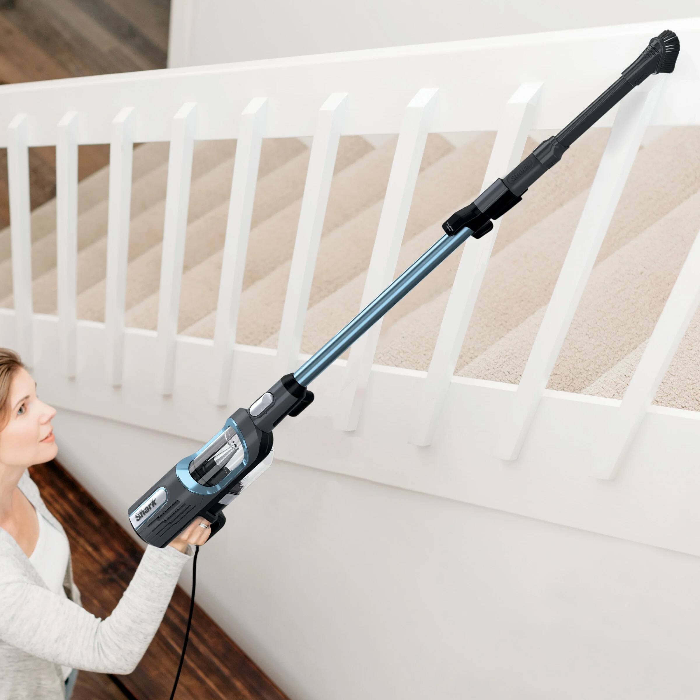 Alt View 11. Shark - Shark - Refurbished Performance UltraLight Corded Stick Vacuum with DuoClean - Blue.