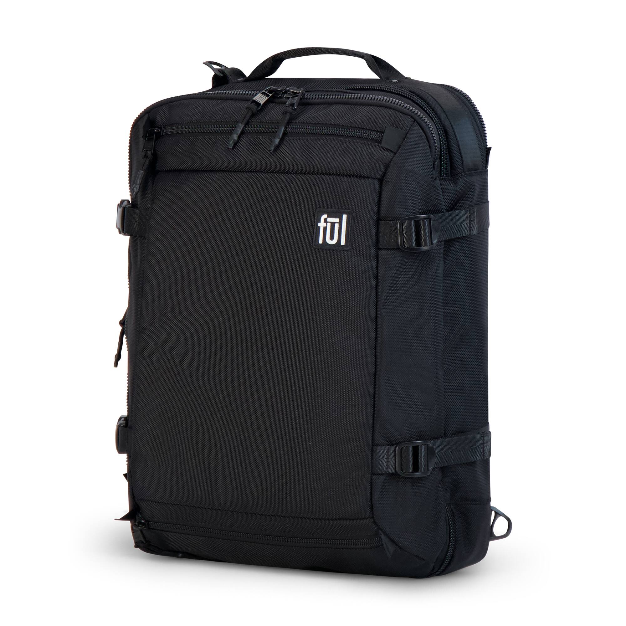 Left. Ful - Ridge Collection Cruiser Travel Backpack - Black.