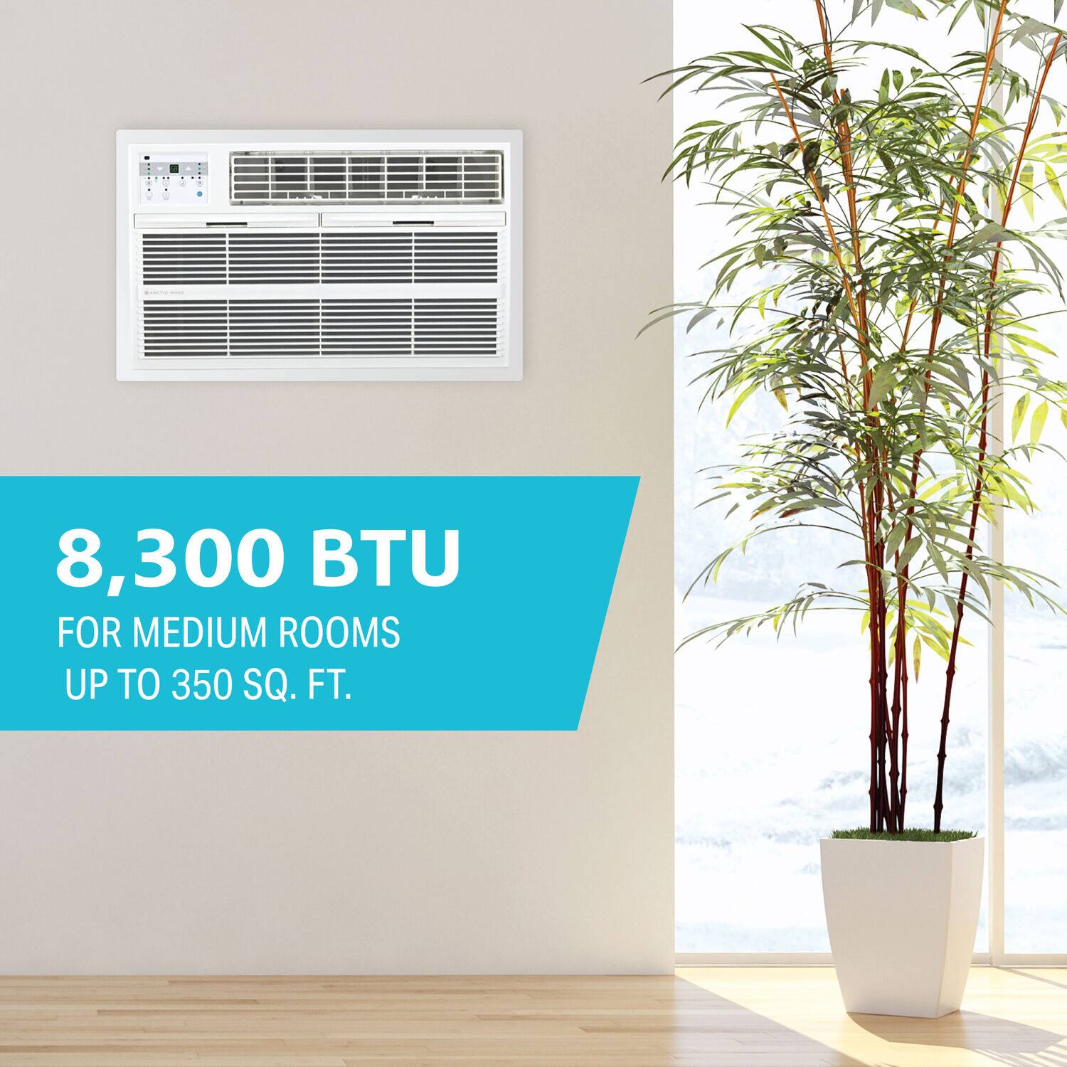 8,300 BTU FOR MEDIUM ROOMS UP TO 350 SQ. FT.