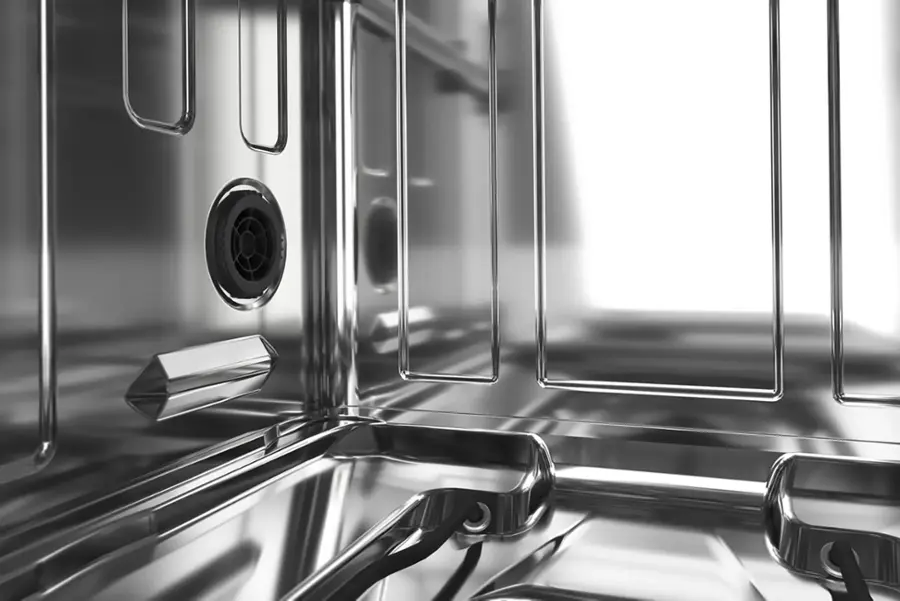 Alt View 24. KitchenAid - 24" Top Control Built-In Stainless Steel Tub Dishwasher with 3rd Rack, FreeFlex and LED Interior Lighting, 44 dBA - Stainless Steel.