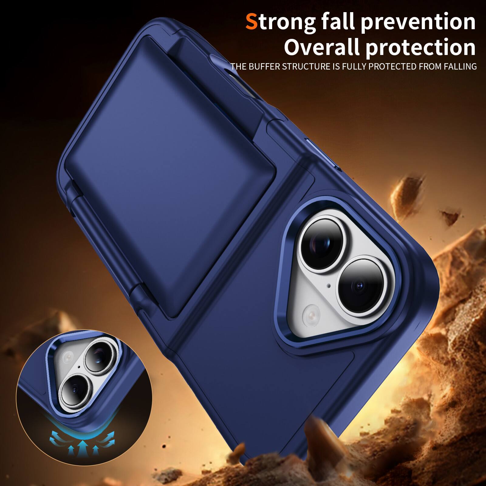 Strong fall prevention  
Overall protection  
The buffer structure is fully protected from falling