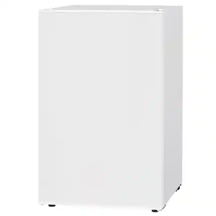 Front. Tiramisubest - 4.5 Cu.Ft Mini Freezer for Dorm, Reversible Door Refrigerator with Freezer, Wheels, -15.8F to 32F, White - White.