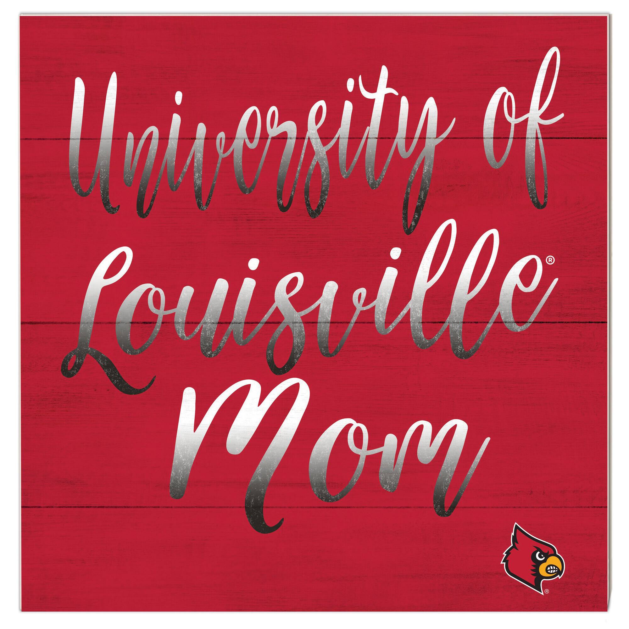Louisville Cardinals 10'' x 10'' Mom Plaque