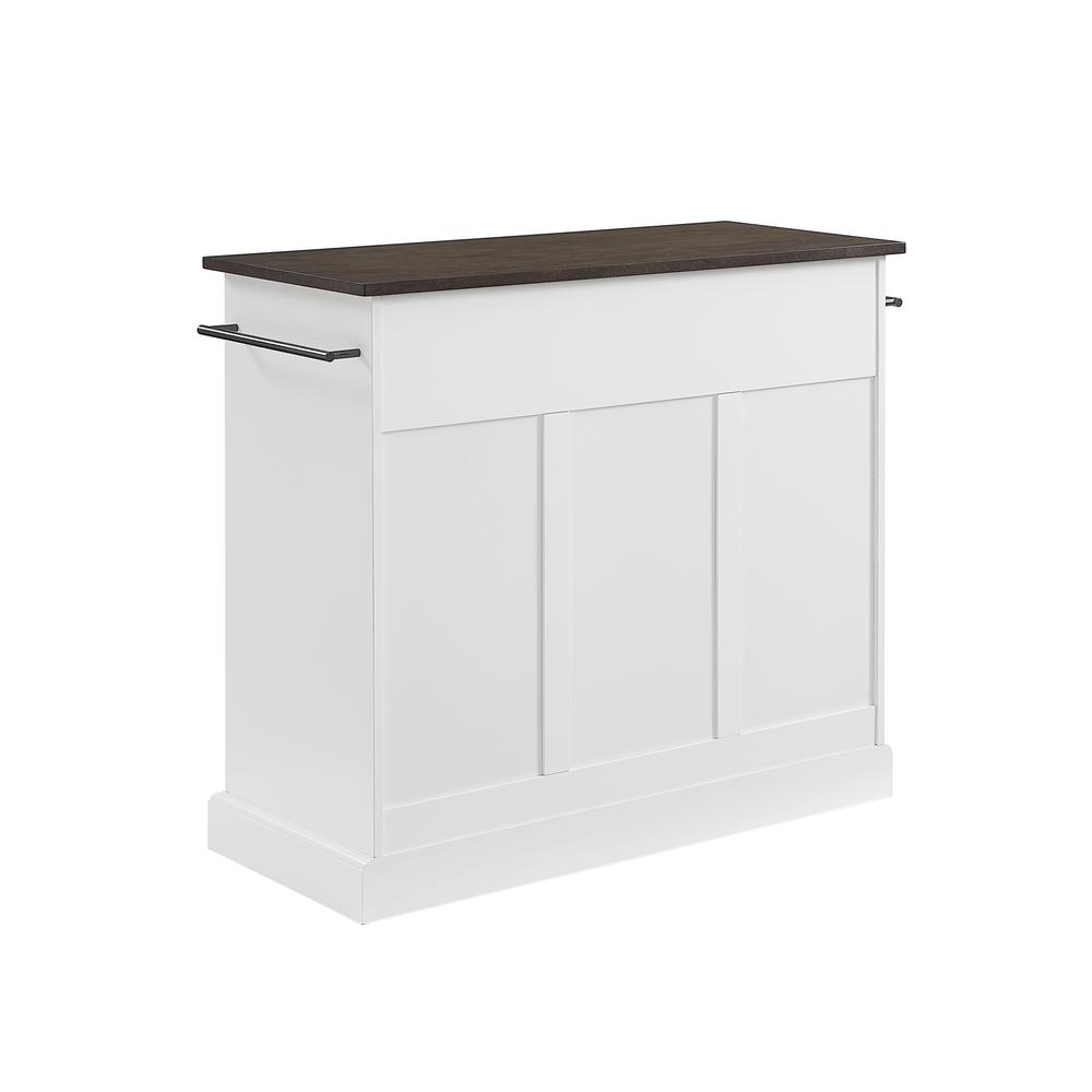 Back. Crosley Furniture - Shoreline Kitchen Island - White.