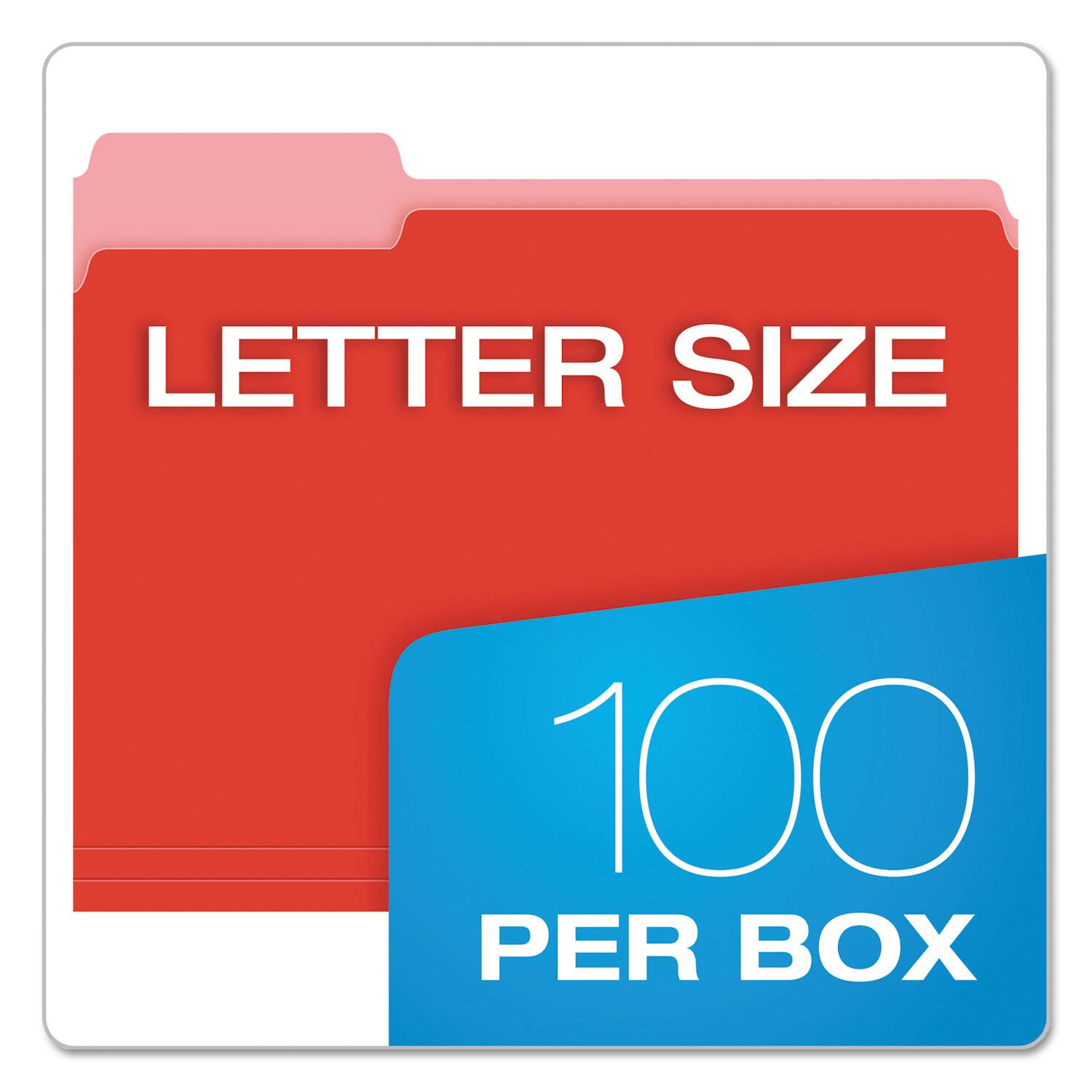 Tops Business Forms Colored File Folders, 1/3 Cut Tabs: Assorted ...