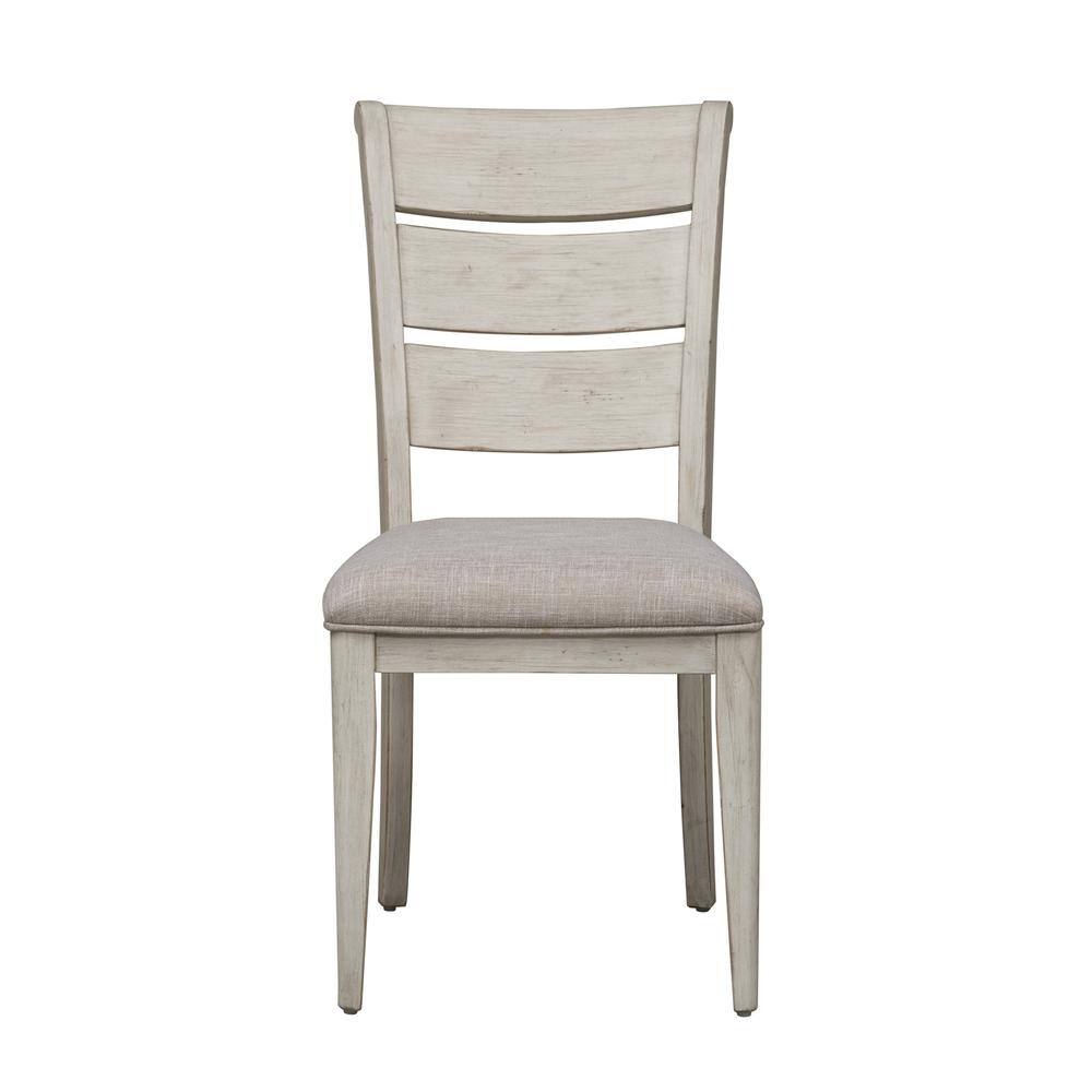 Alt View 1. Liberty Furniture Industries - Ladder Back Upholstered Side Chair (RTA)-Set of 2 - White.