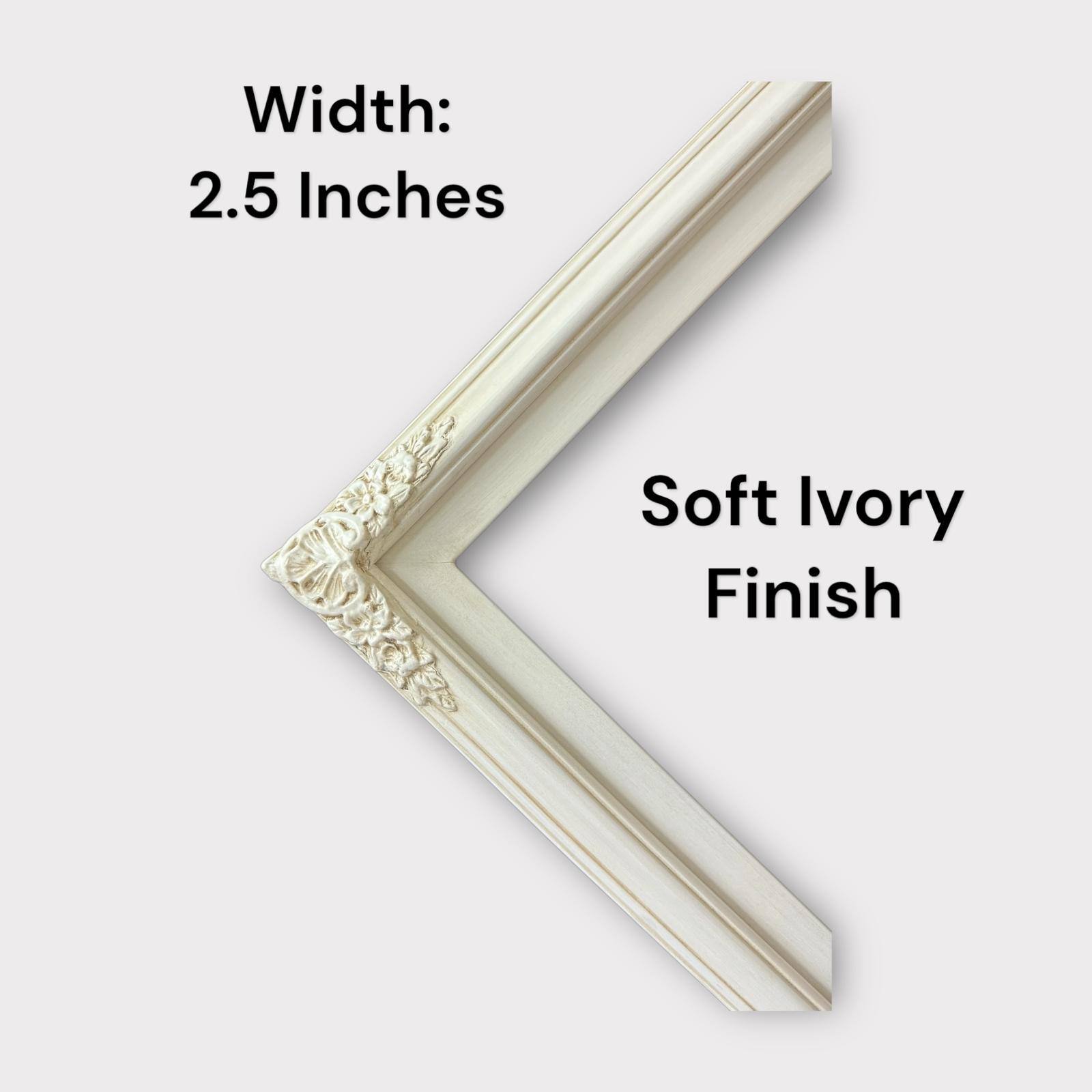 Width: 2.5 Inches  
Soft Ivory Finish
