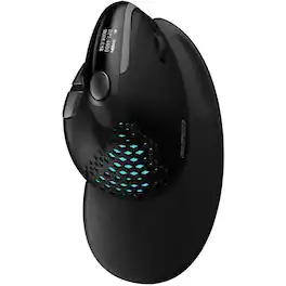 Urban Factory - ERGO MAX EPM50UF Mouse - Optical - Cable/Wireless - Bluetooth/Radio Frequency - 2.40 GHz - USB Typ - Wired - Black