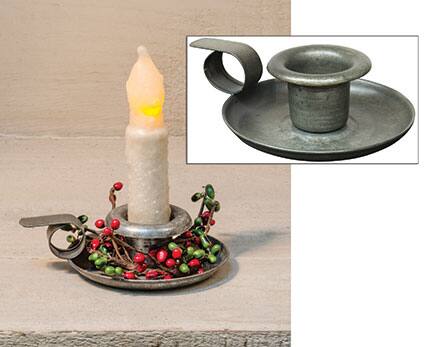 Front. BreeBe - Teacup Candle Holder - Silver.