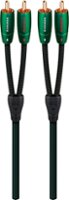 AudioQuest - Evergreen 65.6' RCA-to-RCA Interconnect Cable - Black/Green - Front_Zoom