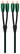 Angle. AudioQuest - Evergreen 2' RCA-to-RCA Interconnect Cable - Black/Green.