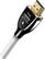 Angle. AudioQuest - Pearl 1'11" 4K Ultra HD In-Wall HDMI Cable - Black/White Stripe.