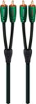 Front Zoom. AudioQuest - Evergreen 16.4' RCA-to-RCA Interconnect Cable - Black/Green.