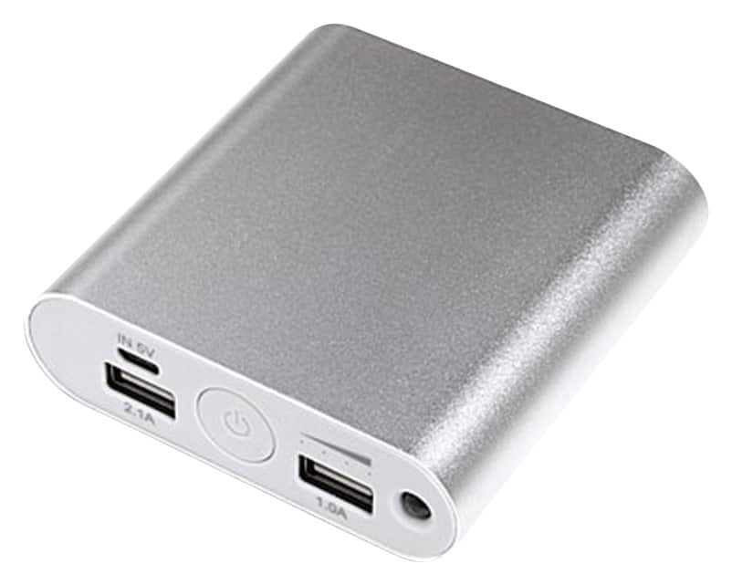 Front. PowerNow! - Portable Charger - Silver.