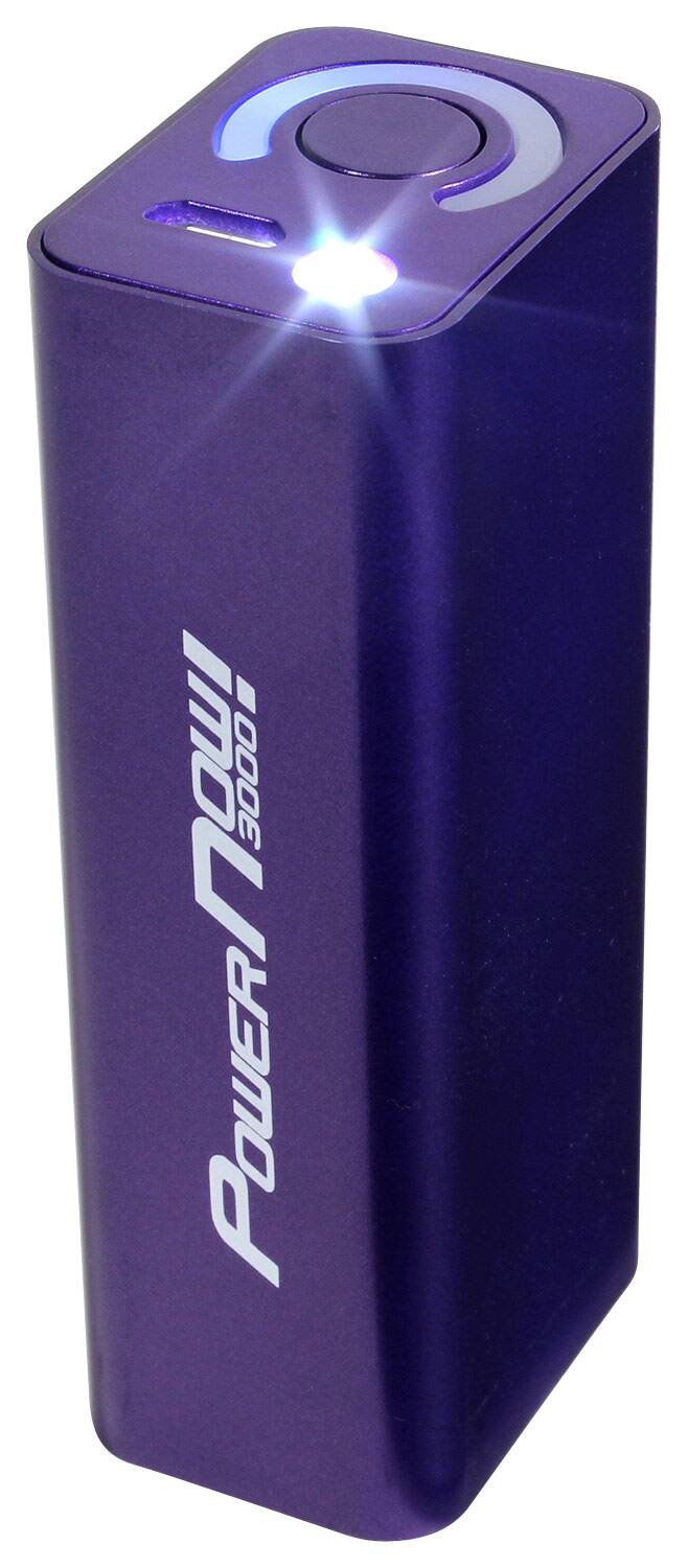 Front. PowerNow! - Portable Charger - Purple.