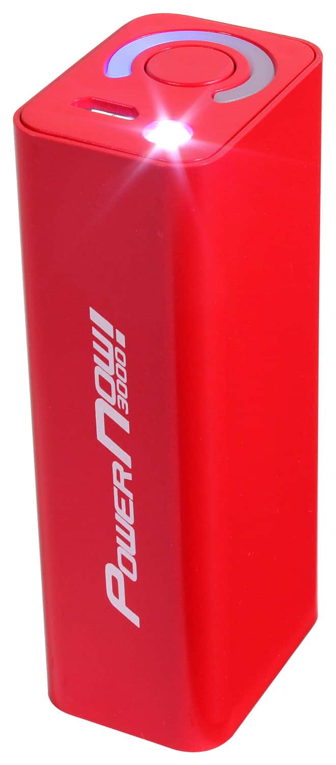 Front. PowerNow! - Portable Charger - Red.