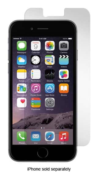 Gadget Guard - Black Ice Edition Screen Protector for Apple® iPhone® 6 Plus and 6s Plus - Clear - Angle