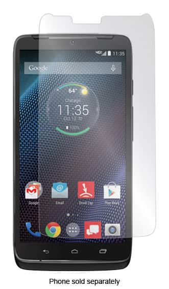 Angle. Gadget Guard - Black Ice Edition Screen Protector for Motorola Droid Turbo Cell Phones - Clear.