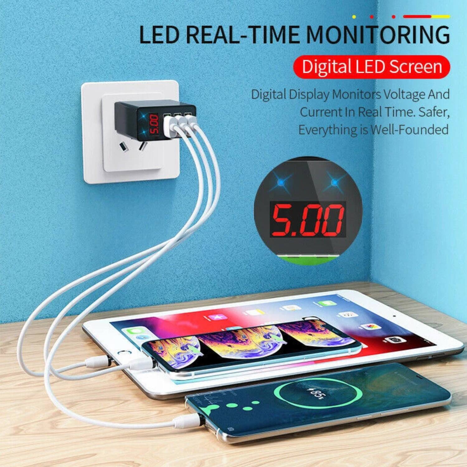 LED REAL-TIME MONITORING

Digital LED Screen

Digital Display Monitors Voltage And Current In Real Time. Safer, Everything is Well-Founded

5.00