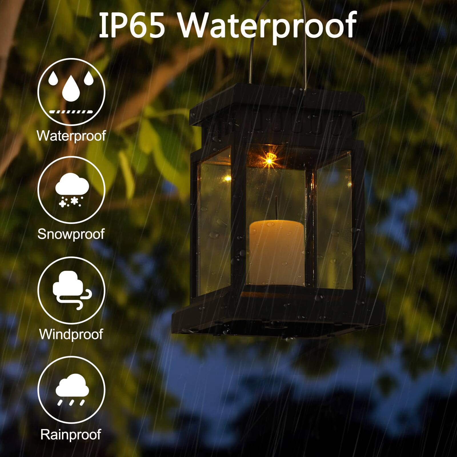 IP65 Waterproof

- Waterproof
- Snowproof
- Windproof
- Rainproof