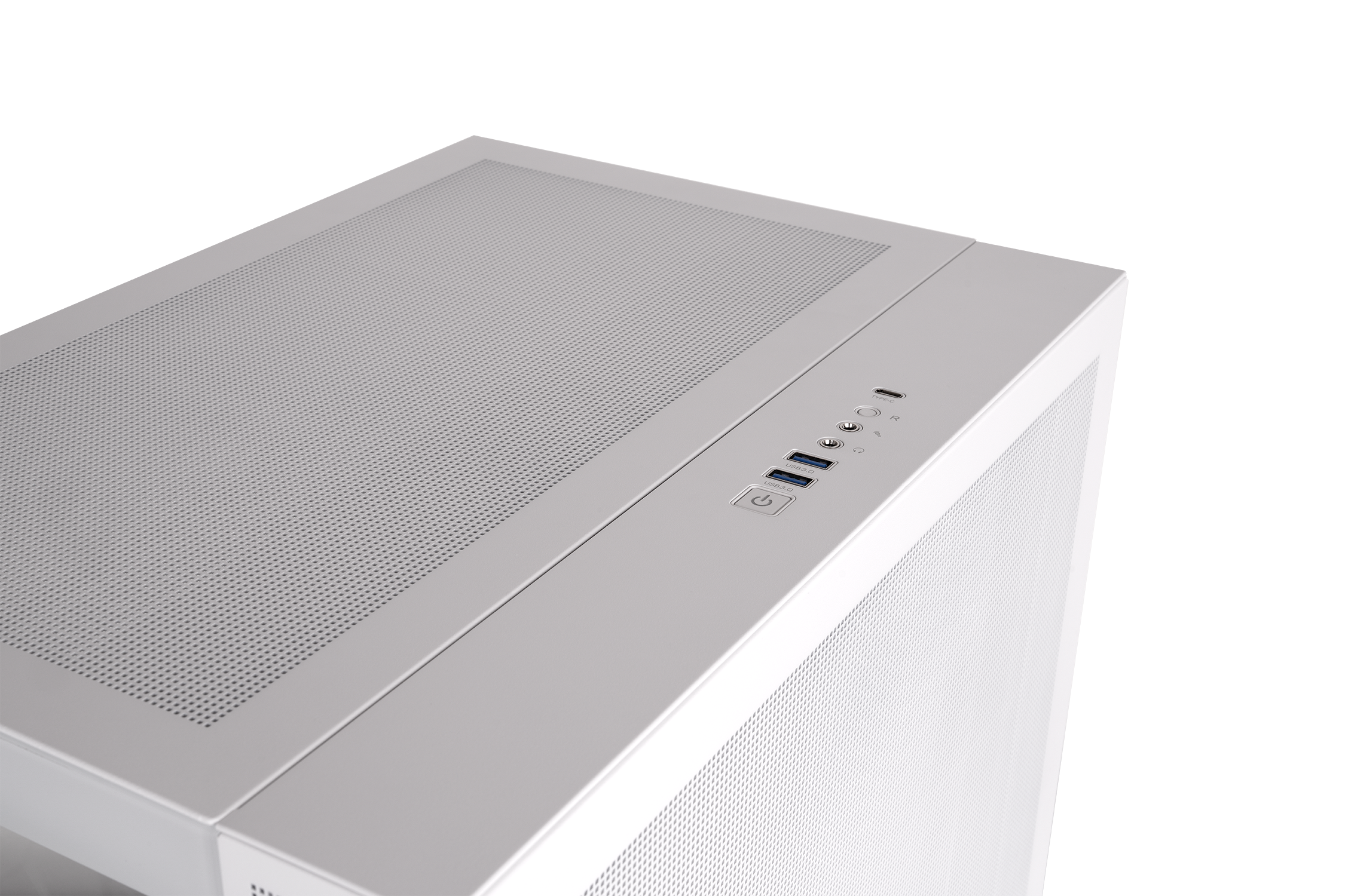 Alt View 2. Thermaltake - CAPO X, Dual System Chassis, mATX/mITX, Curved TG - White.