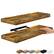 Front. Sorbus - 2 Pack (24"x9") Sorbus Floating Wall Shelves for Bedroom, Decor, Kitchen, Living Room - for Trophies, Frames, Bookshelf - Brown.