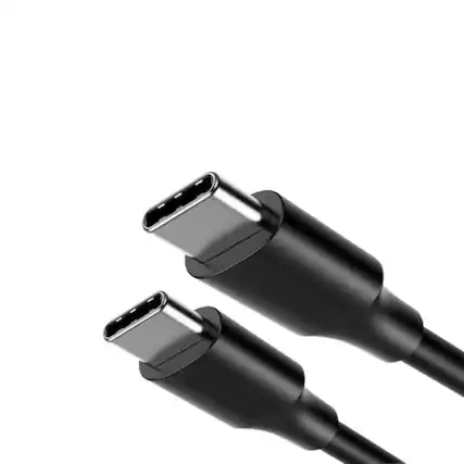 Front. Stock Preferred - USB-C to Lightning Fast Charger Cable – 3 ft Nylon Braided Cord for iPhone 12/11 Pro Max/XS & iPad - Black.