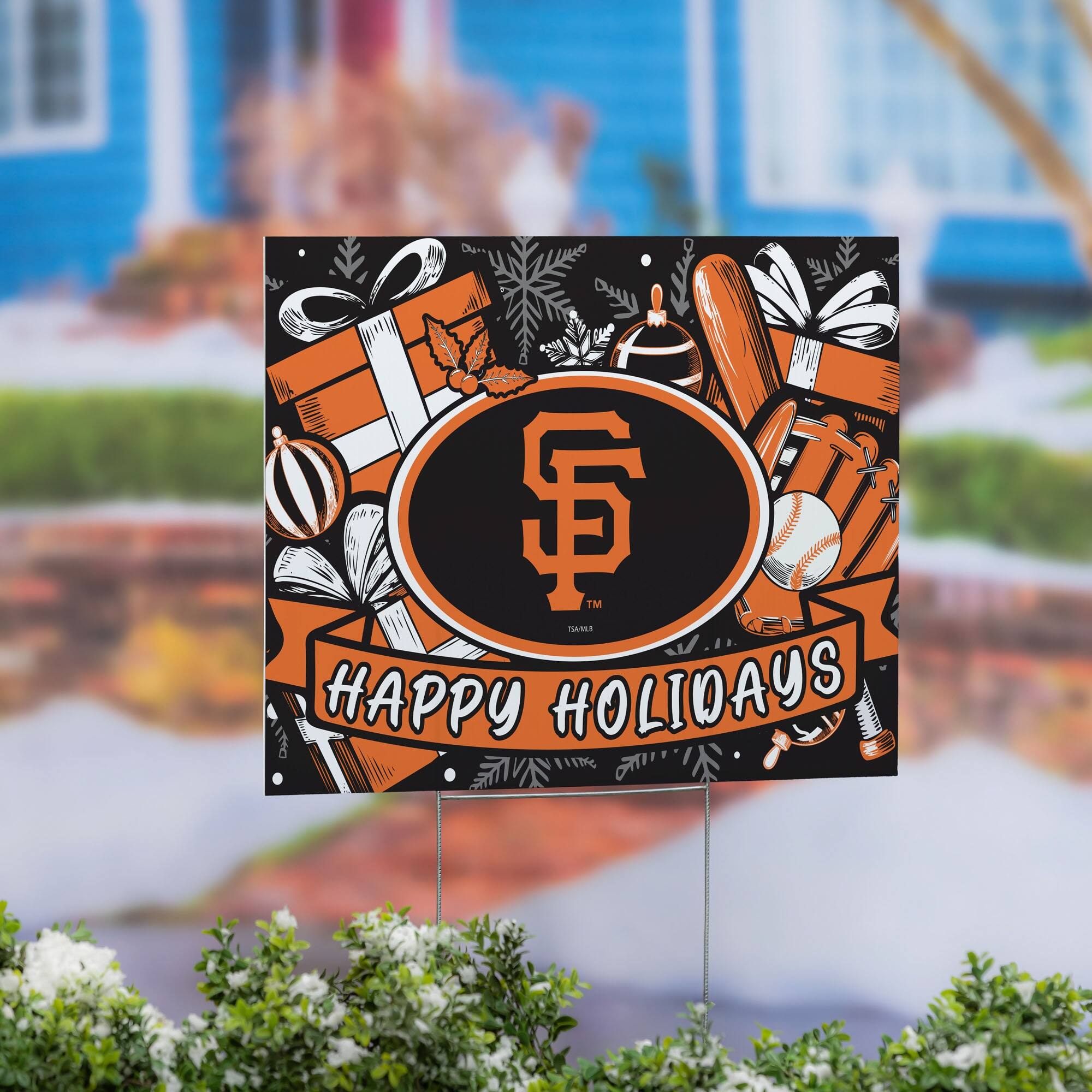 Sure, here is the corrected and grouped text from the image:

- SF
- HAPPY HOLIDAYS