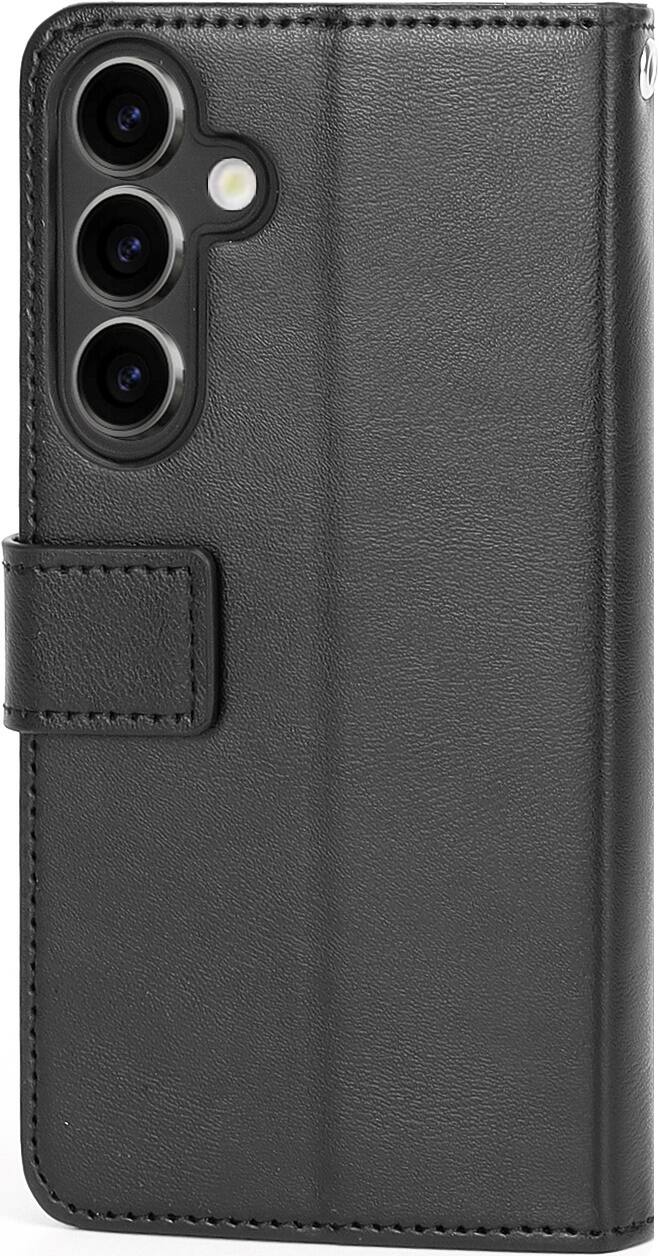 Alt View 11. SaharaCase - Indy Series Leather Folio Wallet Case for Samsung Galaxy S25 - Scorpion Black.