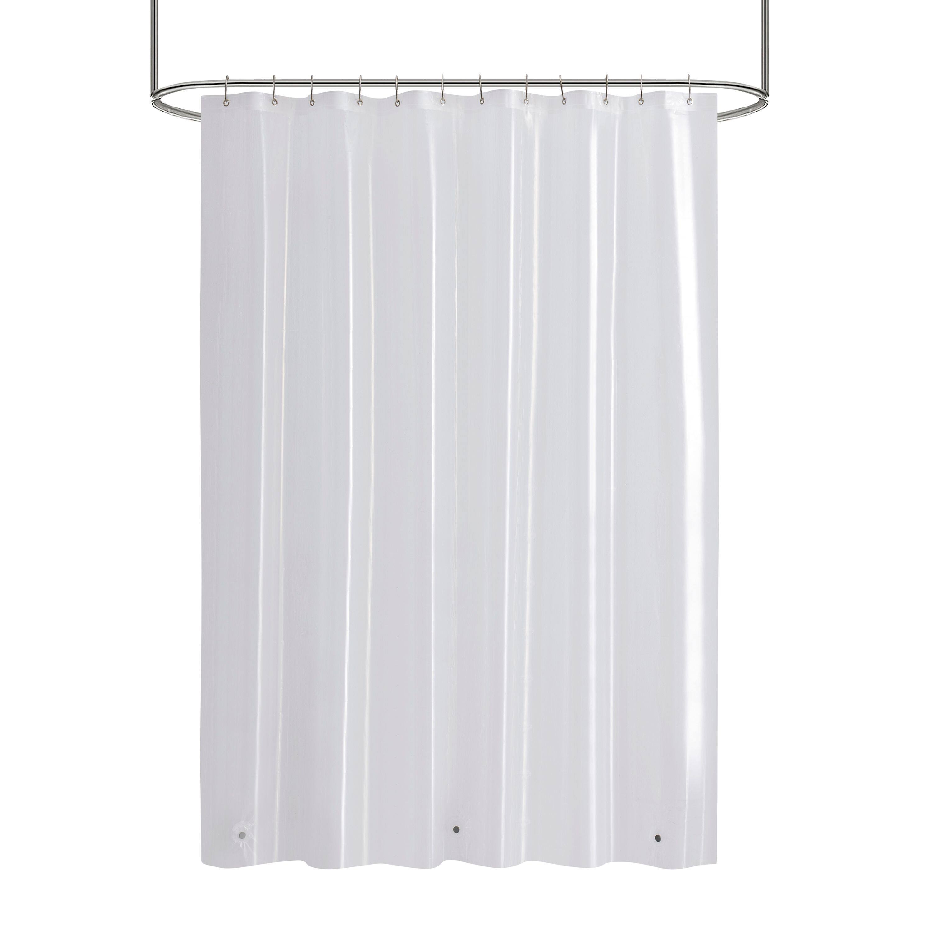 Back. Kate Aurora - Kate Aurora Hotel Heavy Duty 10 Gauge Vinyl Shower Curtain Liners - Super Clear 72" x 72" Standard Shower Curtain Liner - Super Clear.