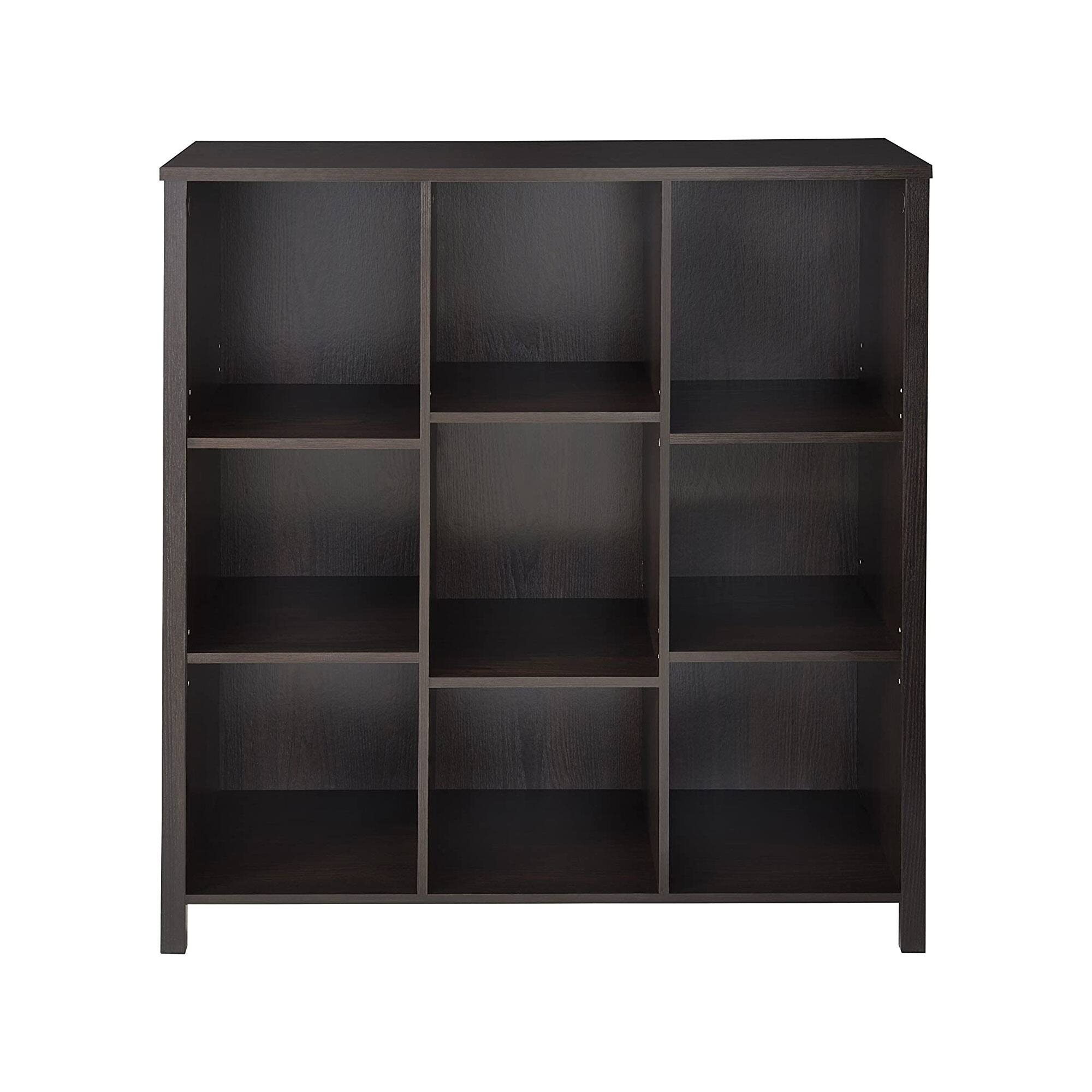 Alt View 1. ClosetMaid - ClosetMaid 1605800 Adjustable 9 Cube Storage Organizer Book Shelf, Black Walnut - Black Walnut.