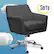 Alt View 11. Serta - Ashland Memory Foam & Twill Fabric Home Office Chair - Graphite.