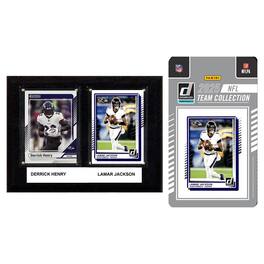 C&I Collectibles - Baltimore Ravens 6" x 8" Player Plaque & 2025 Team Trading Card Set - Multicolor
