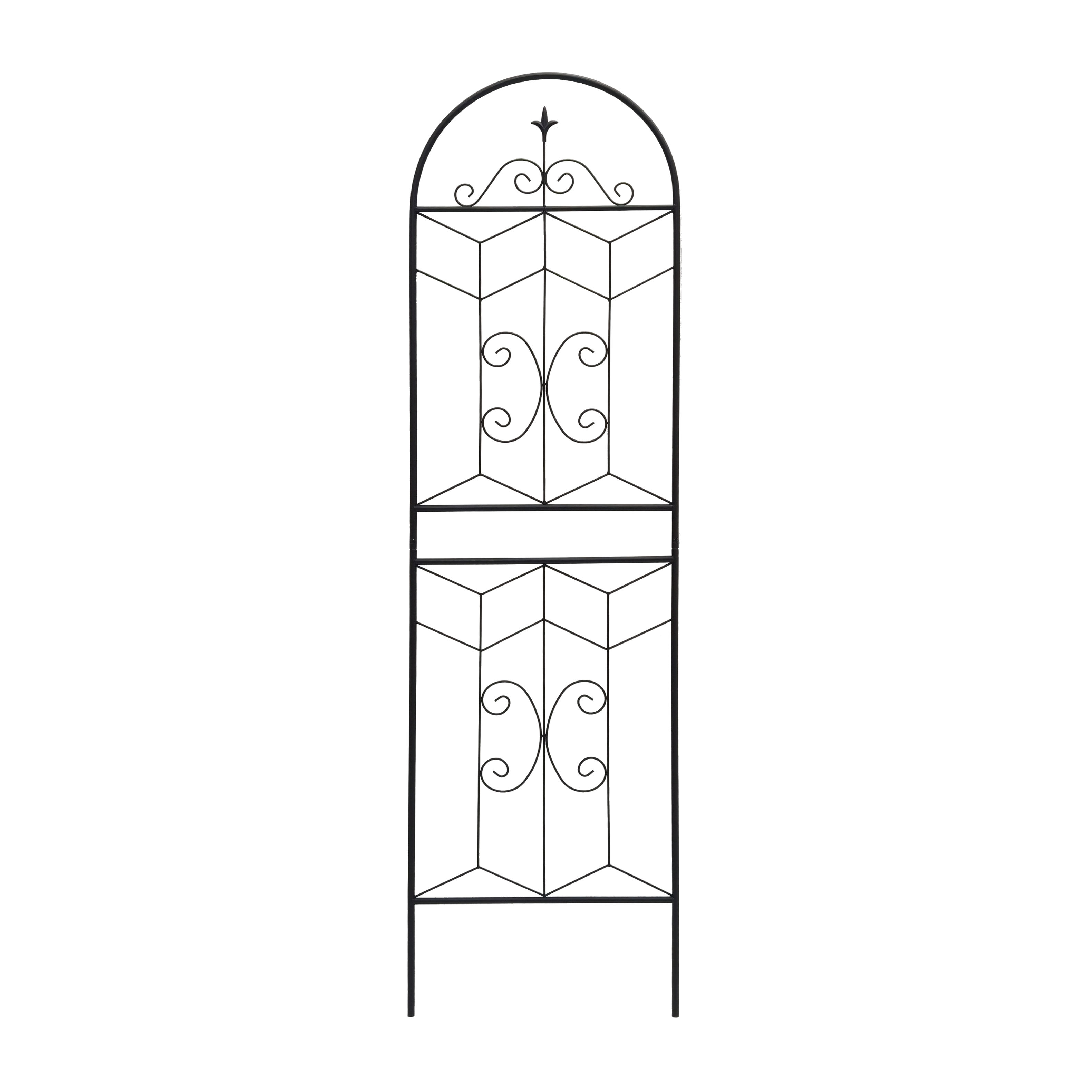 Alt View 6. Loheer - Rustproof Metal Garden Trellis 2 Pack, 5.9 ft x 1.6 ft Climbing Plant Support.