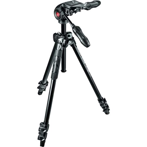 Manfrotto - 290 Light 56.7" Tripod - Black - Angle