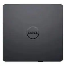 Front. Dell - USB Slim DVD+/- RW Drive - Plug and Play - DW316 - Black.