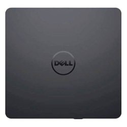 Dell - USB Slim DVD+/- RW Drive - Plug and Play - DW316 - Black - Front_Zoom
