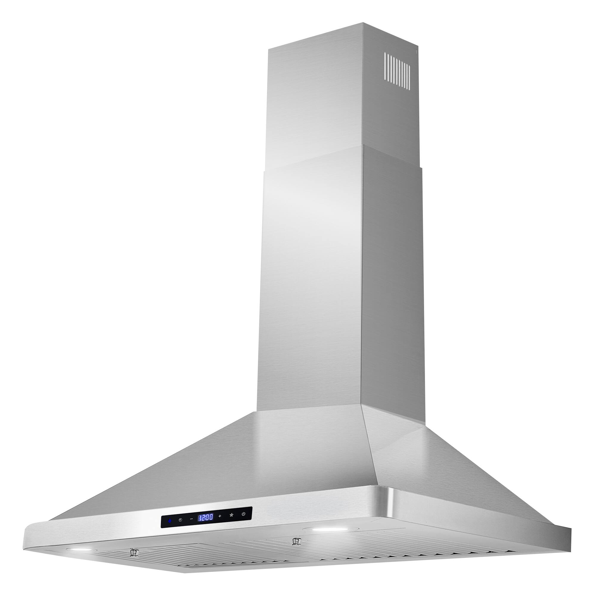 Alt View 1. COSMO - COS-63175S-DL 30 in. Vista Collection 380 CFM Ductless Wall Mount Range Hood, Touch Controls, LED Lights - Stainless Steel.