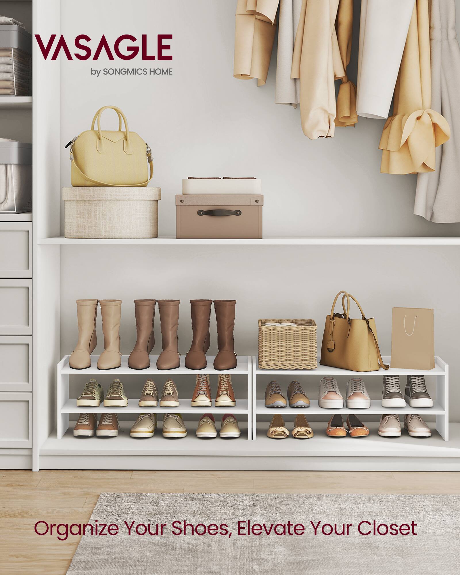 VASAGLE by SONGMICS HOME

Organize Your Shoes, Elevate Your Closet